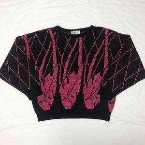 🎄☃️VTG 80s Acrylic sweater, sz Medium ☃️🎄